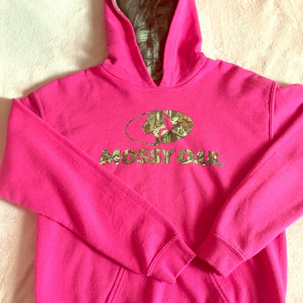 Pink mossy oak hoodie